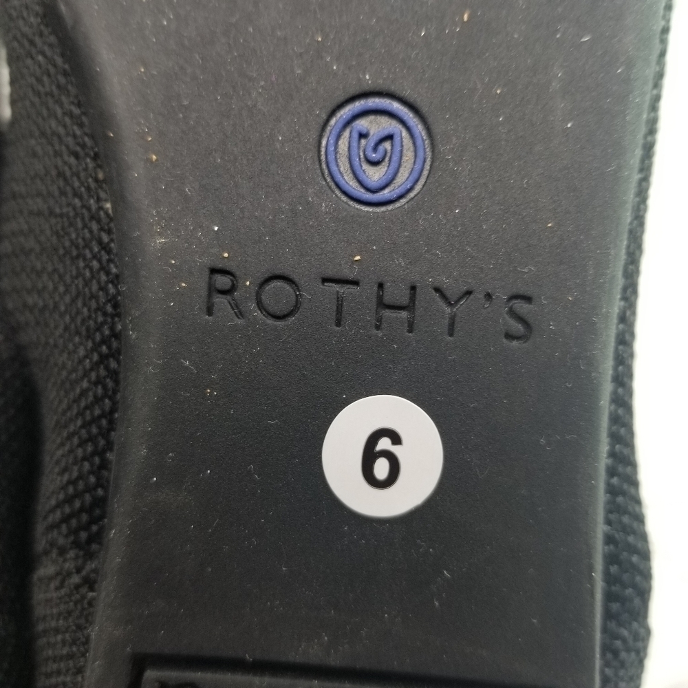 Rothys The Point Classic Black Blue Pointed Toe F… - image 2